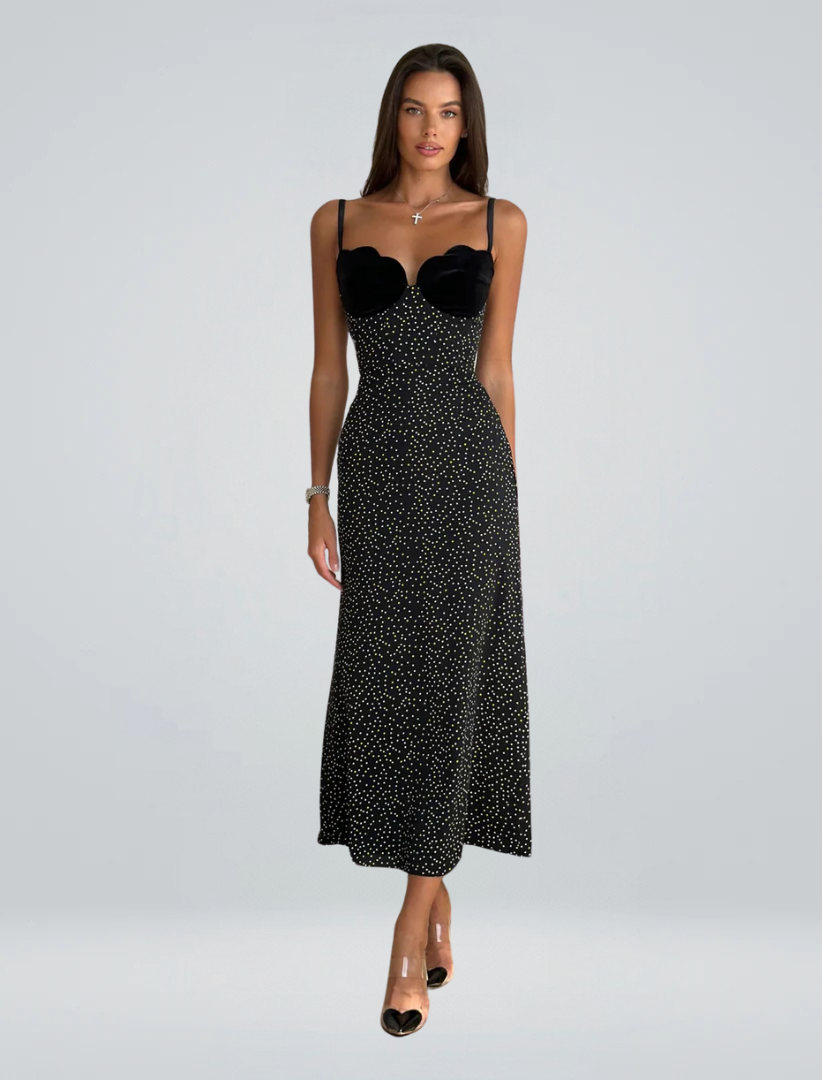 Aria | Robe midi noire