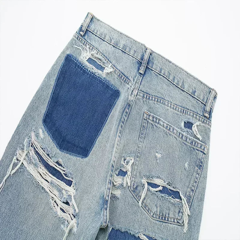 Mode Pure | Jean Patchwork Destroyed