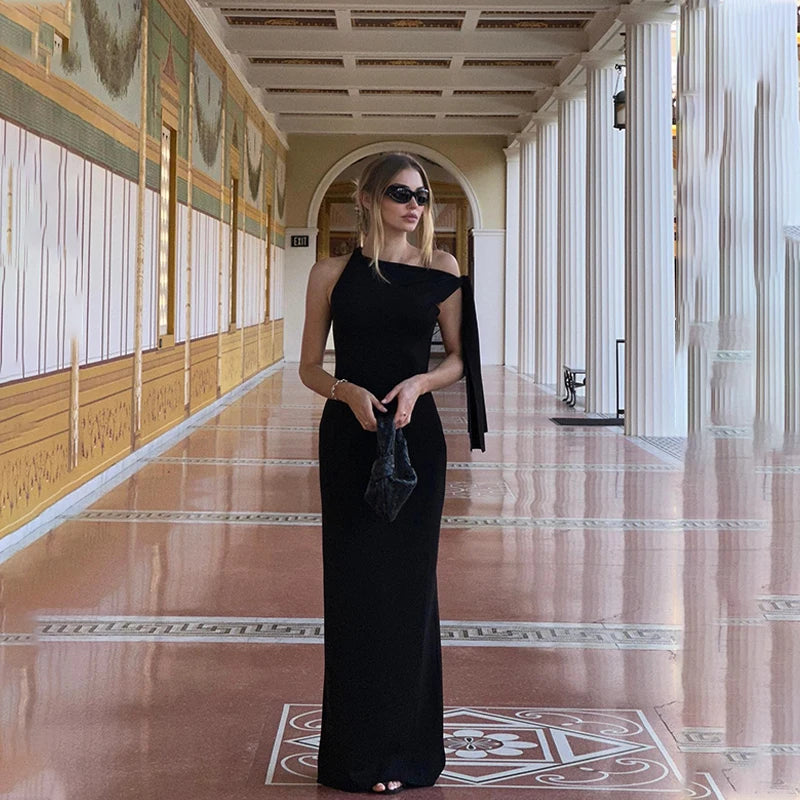 Océane | Robe intemporelle avec nœud à l’épaule