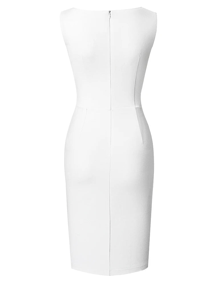 Camille | Robe blanche élégante