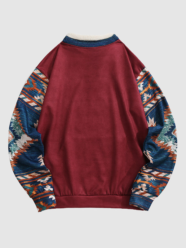 Mode Pure | Pull en Patchwork Western Vintage pour Hommes
