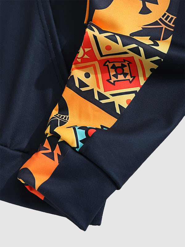 Mode Pure | Pull en Patchwork Western Vintage pour Hommes