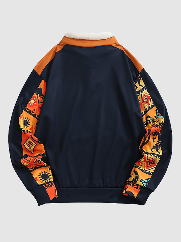 Mode Pure | Pull en Patchwork Western Vintage pour Hommes