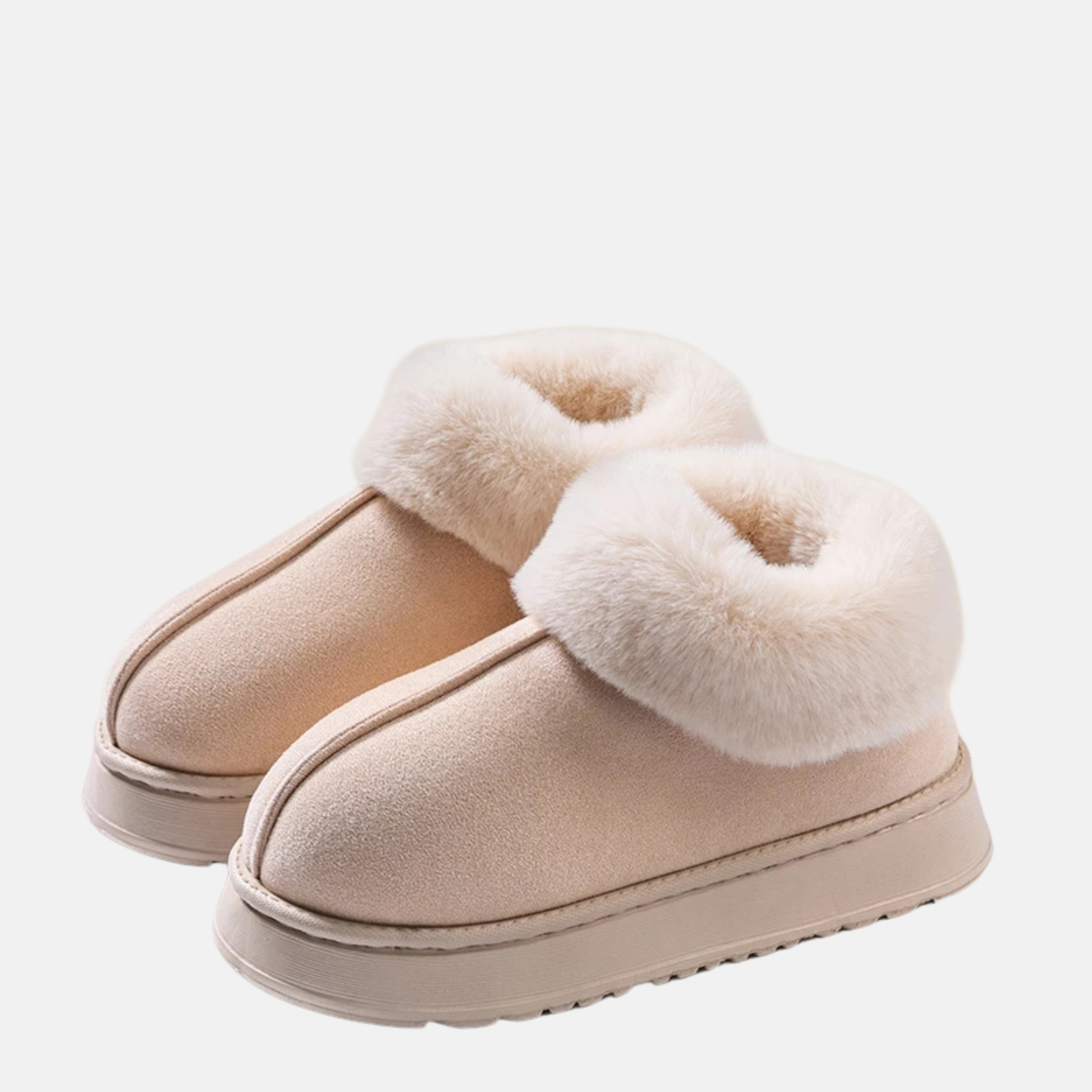 Mode Pure | Chaussons d'hiver en fausse fourrure doublés