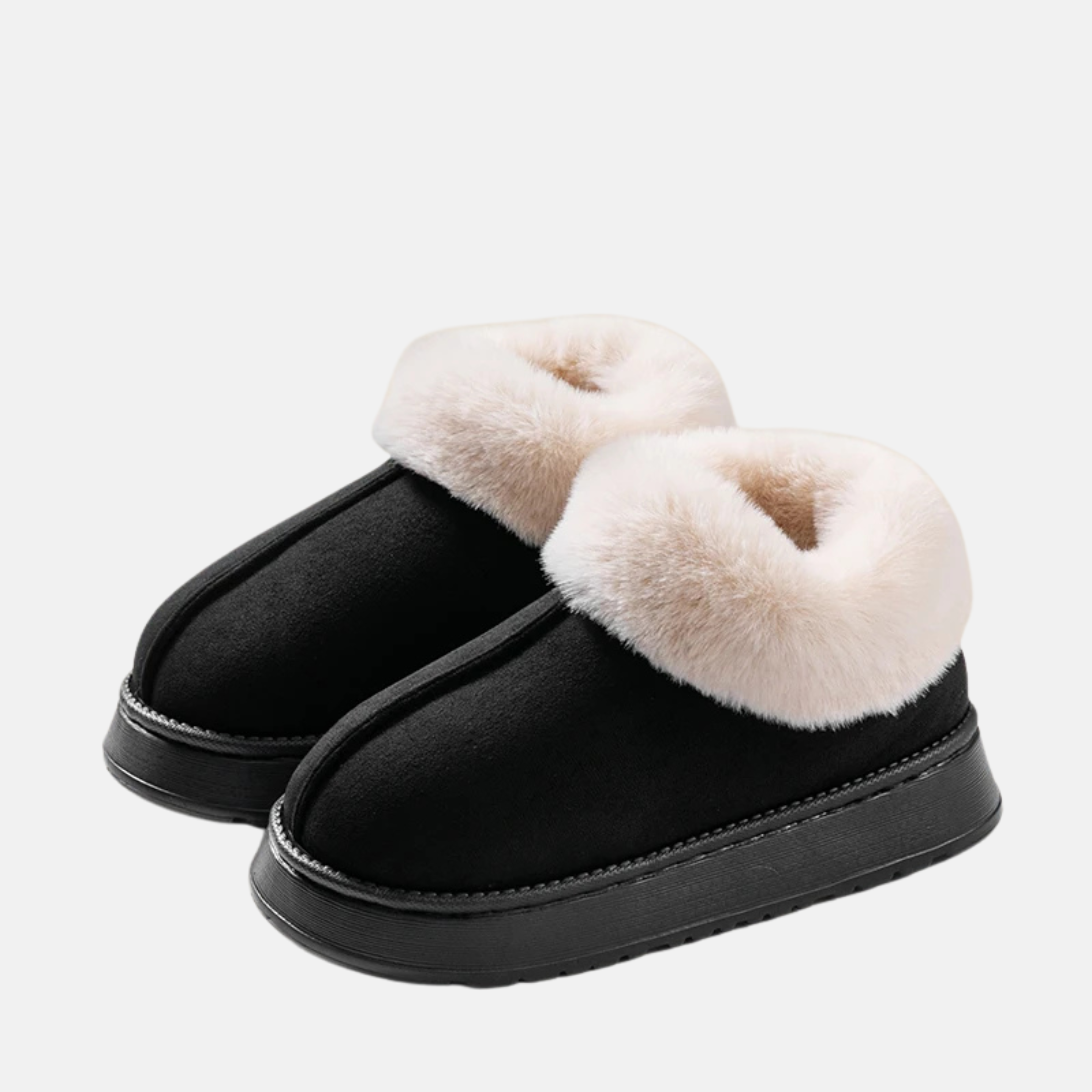 Mode Pure | Chaussons d'hiver en fausse fourrure doublés