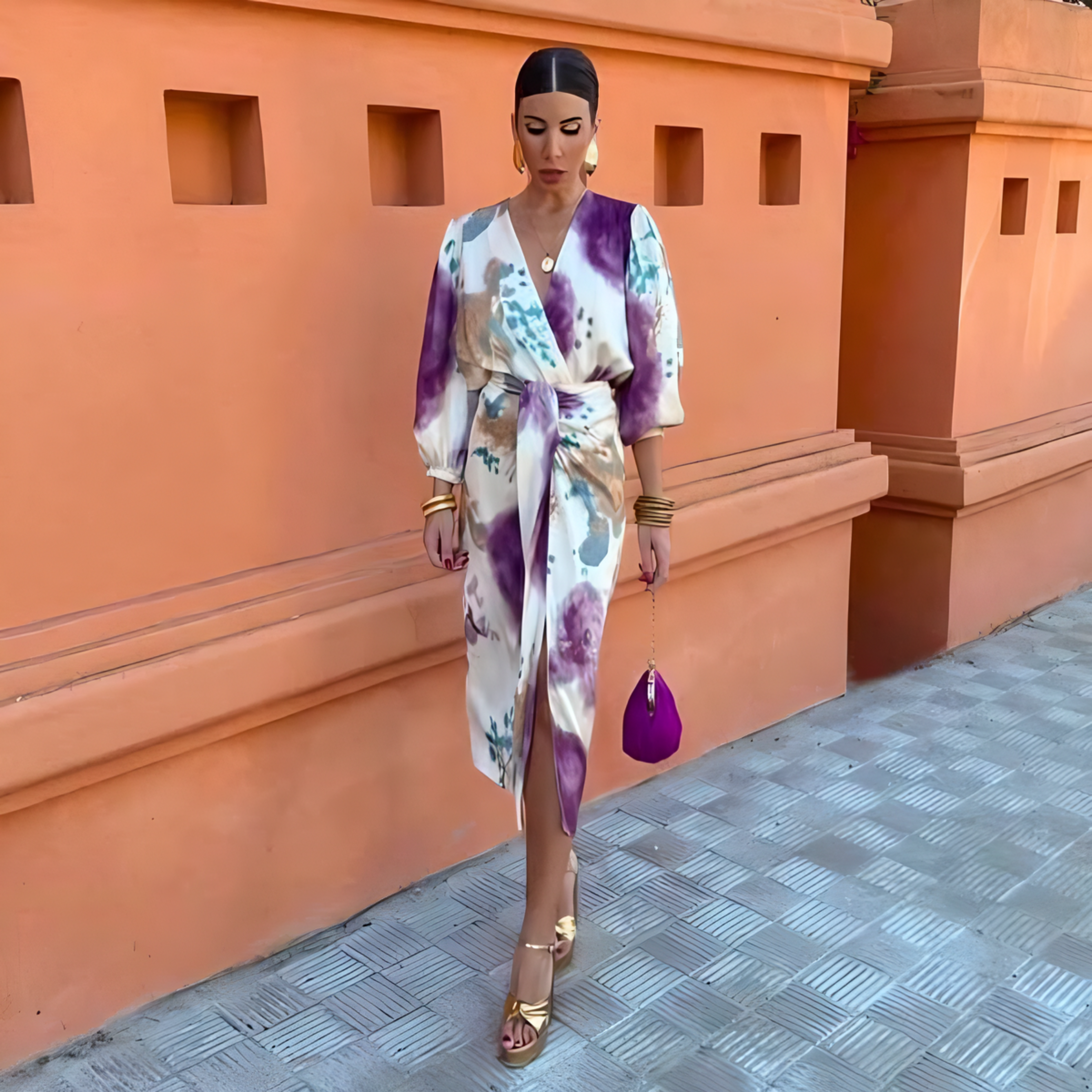 Larissa | Robe Élégante avec Décolleté en V