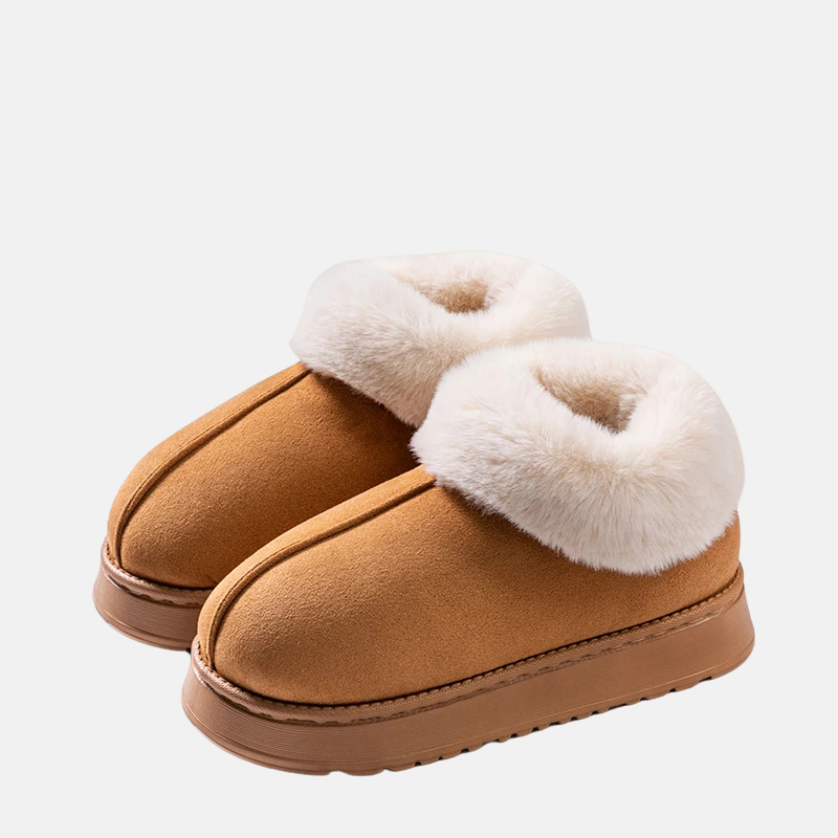 Mode Pure | Chaussons d'hiver en fausse fourrure doublés