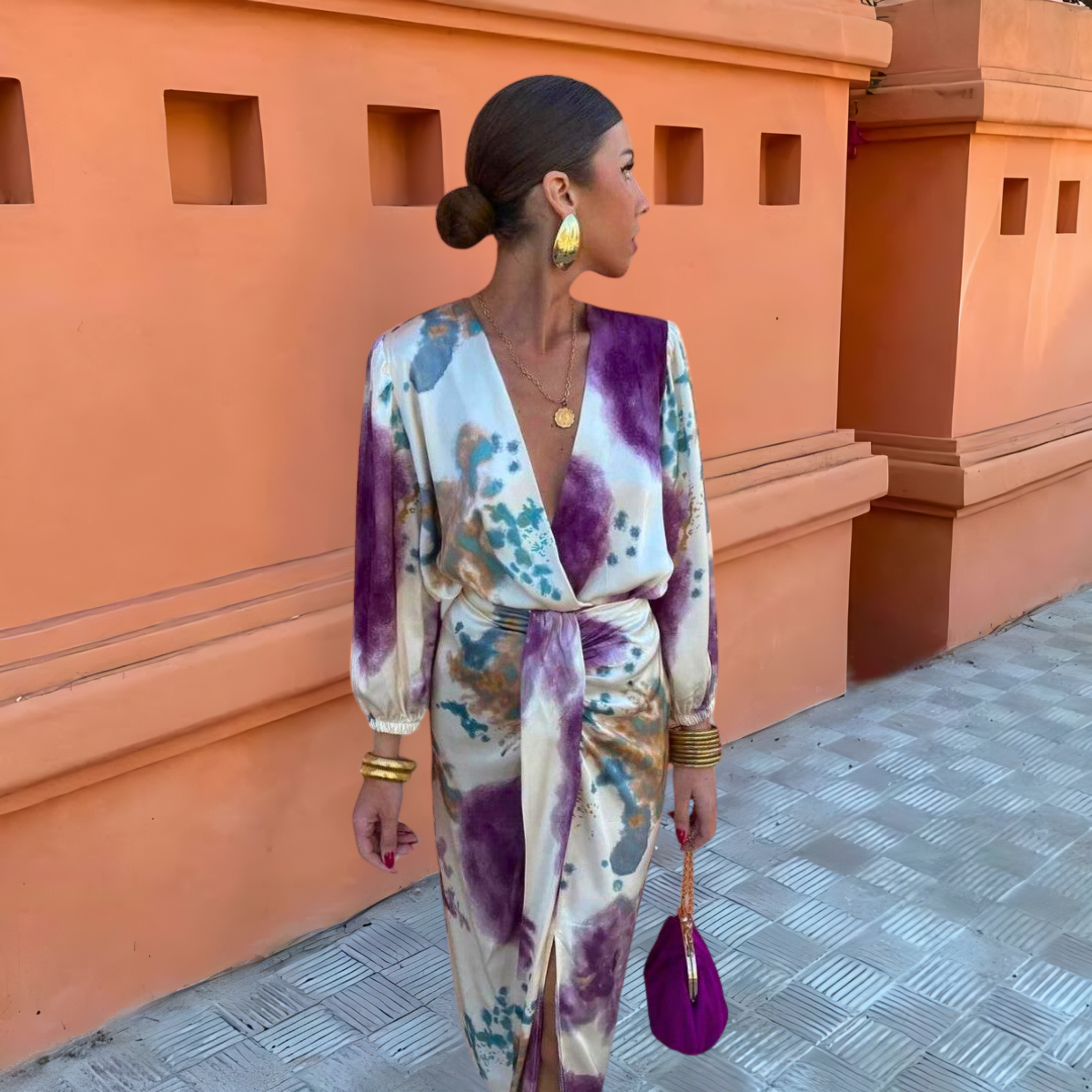 Larissa | Robe Élégante avec Décolleté en V