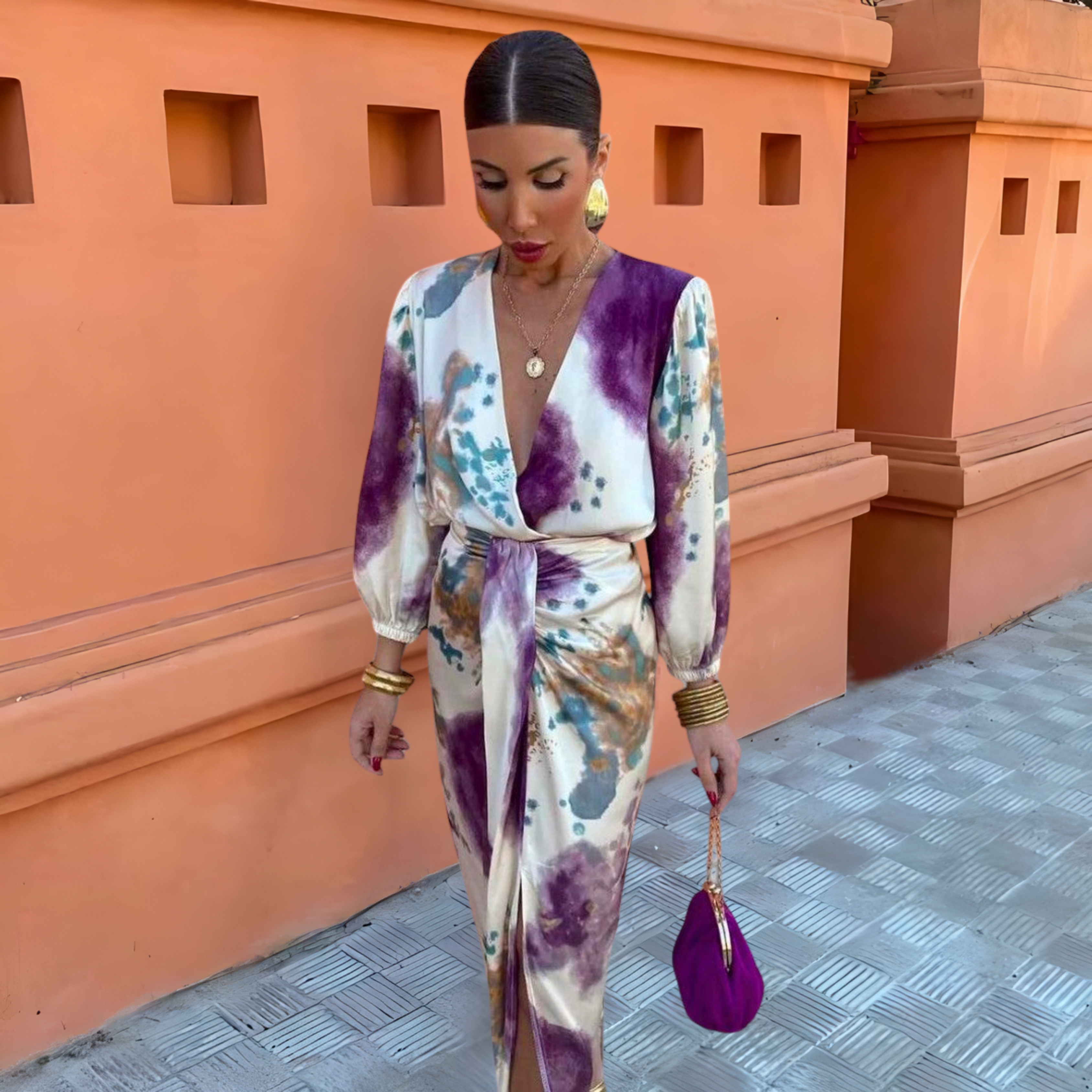 Larissa | Robe Élégante avec Décolleté en V