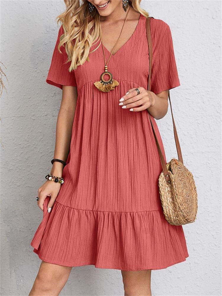 Mode Pure | Robe vintage à col en V