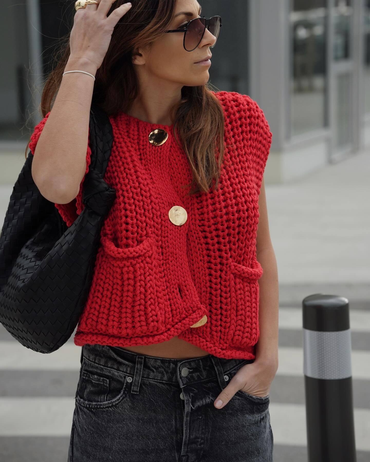 Mode Pure™ | Gilet style tricoté