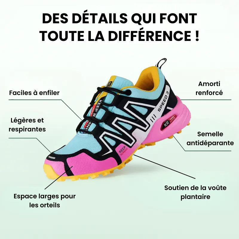 OrthoTrail™ – Chaussures de marche à confort orthopédique femme