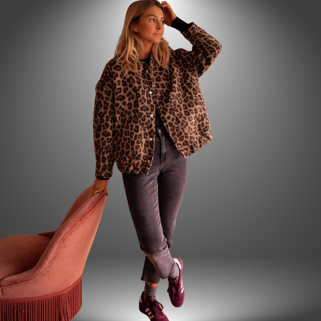 Alice | Veste Artisanale Léopard