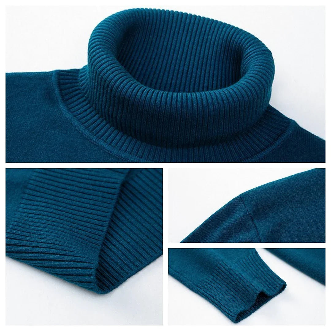 Mode Pure | Pull Col Roulé en Cachemire de Luxe