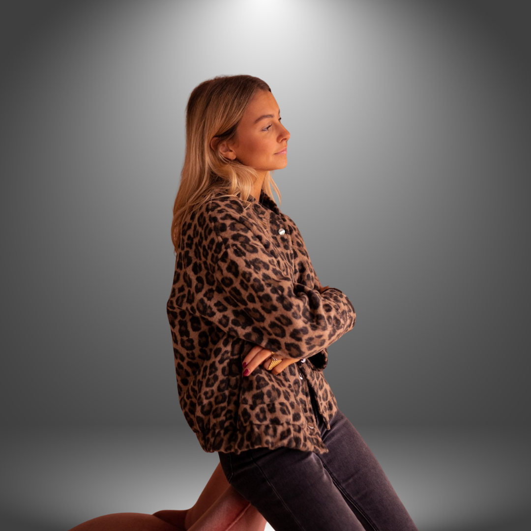 Alice | Veste Artisanale Léopard