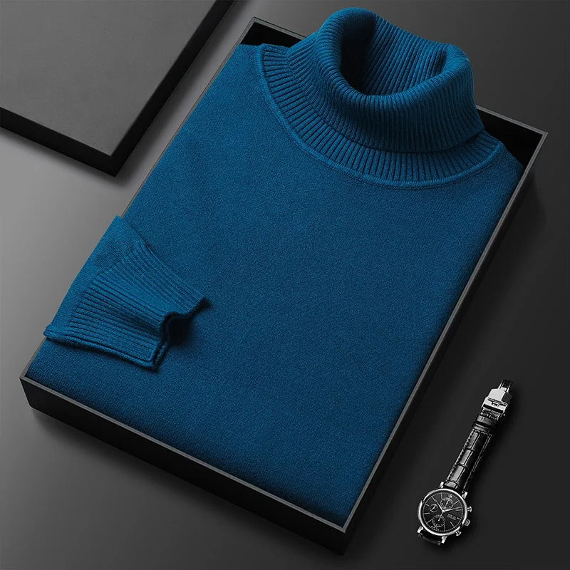 Mode Pure | Pull Col Roulé en Cachemire de Luxe