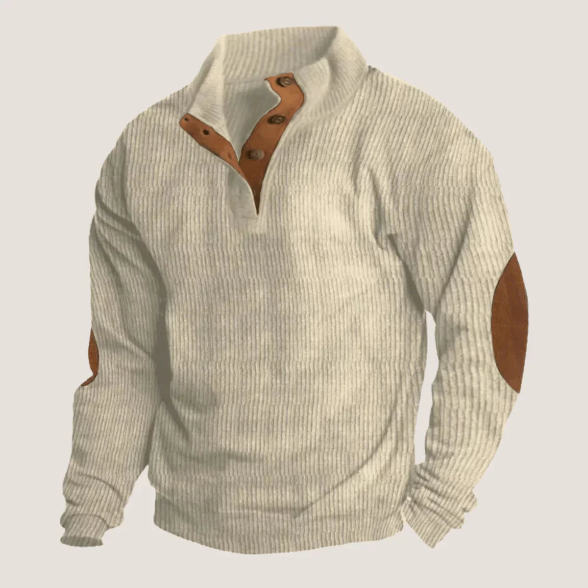 Mode Pure | Pull élégant en maille côtelée pour hommes