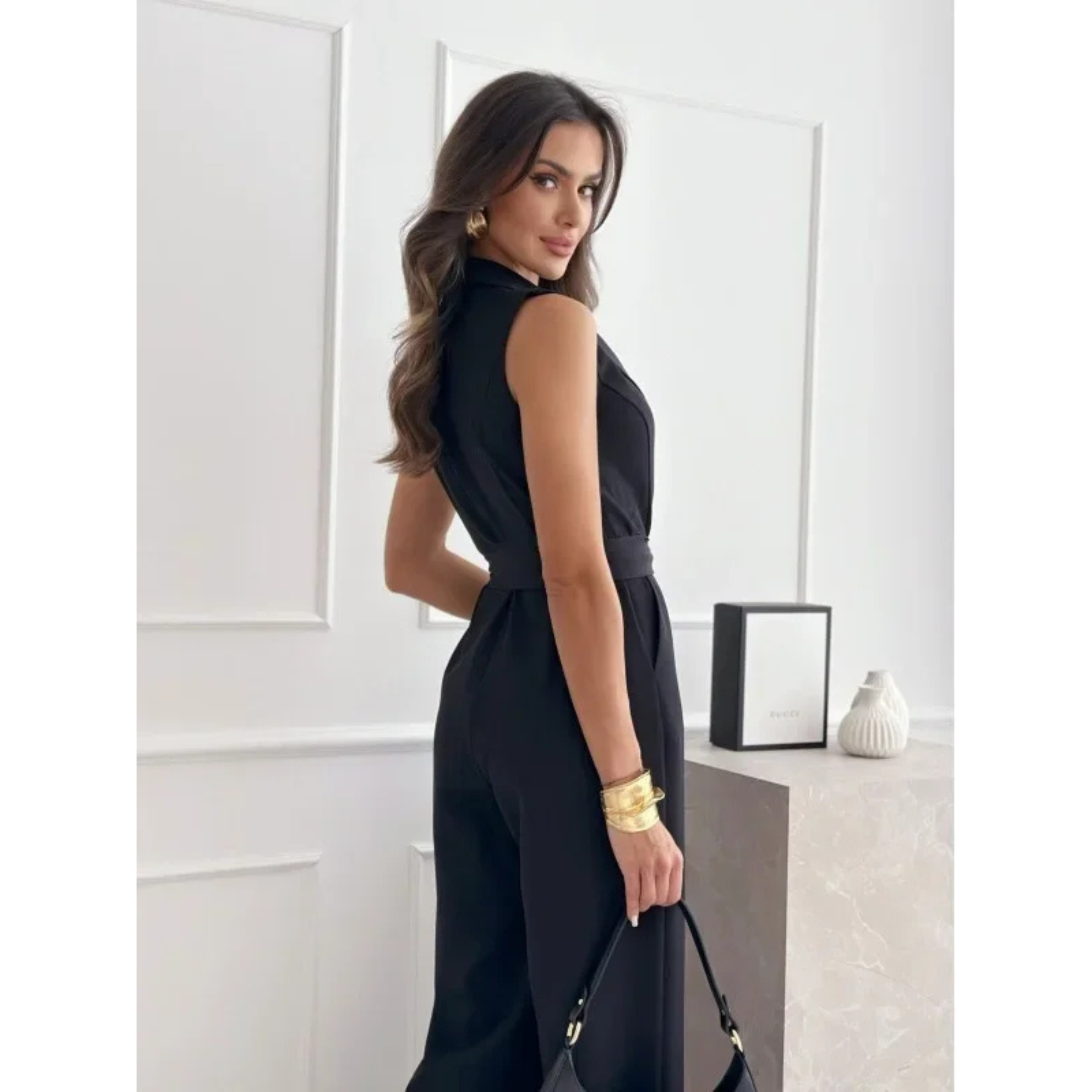 Juliette | Combinaison portefeuille élégante avec ceinture nouée