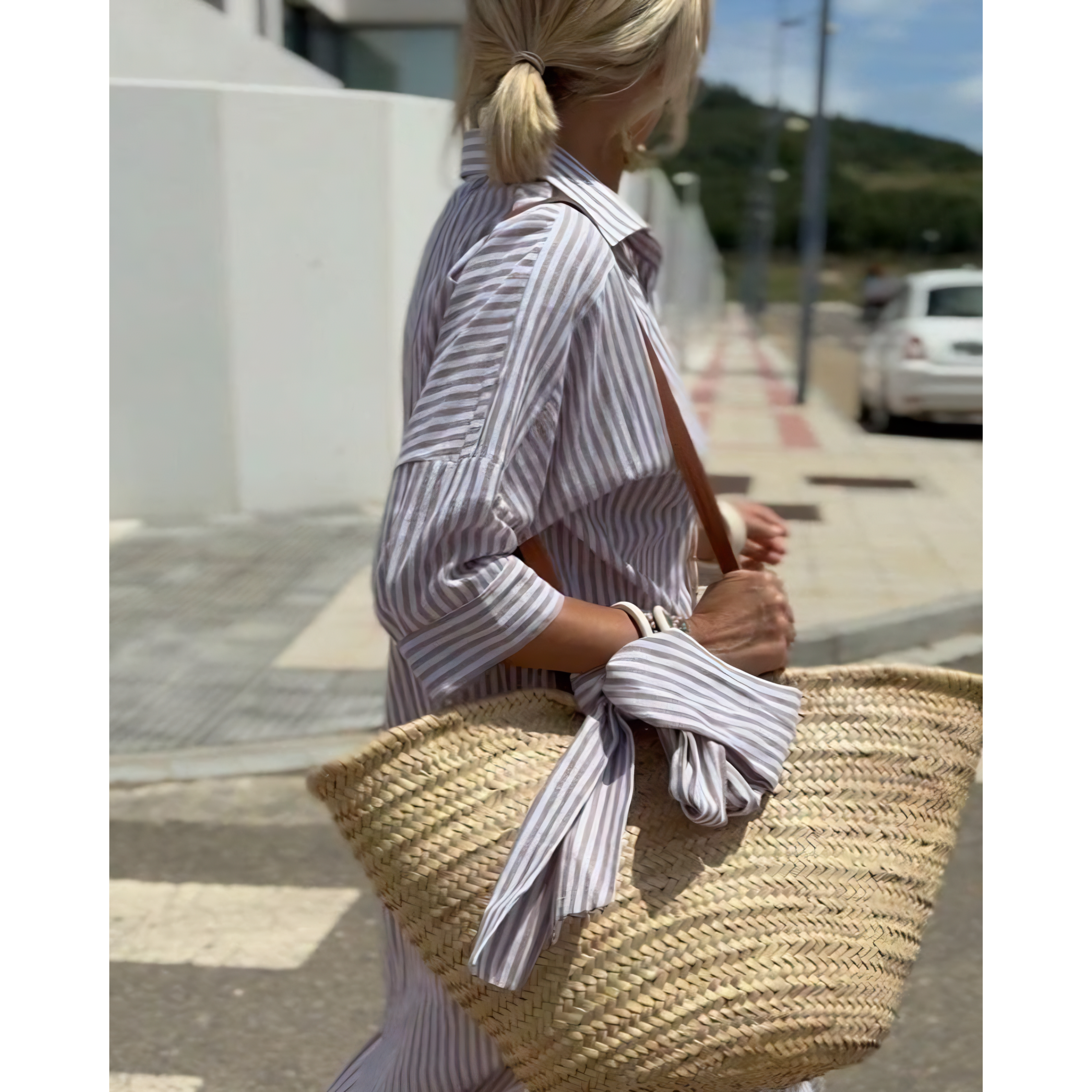 COLEN - ROBE CHEMISE À RAYURES CLASSIQUES