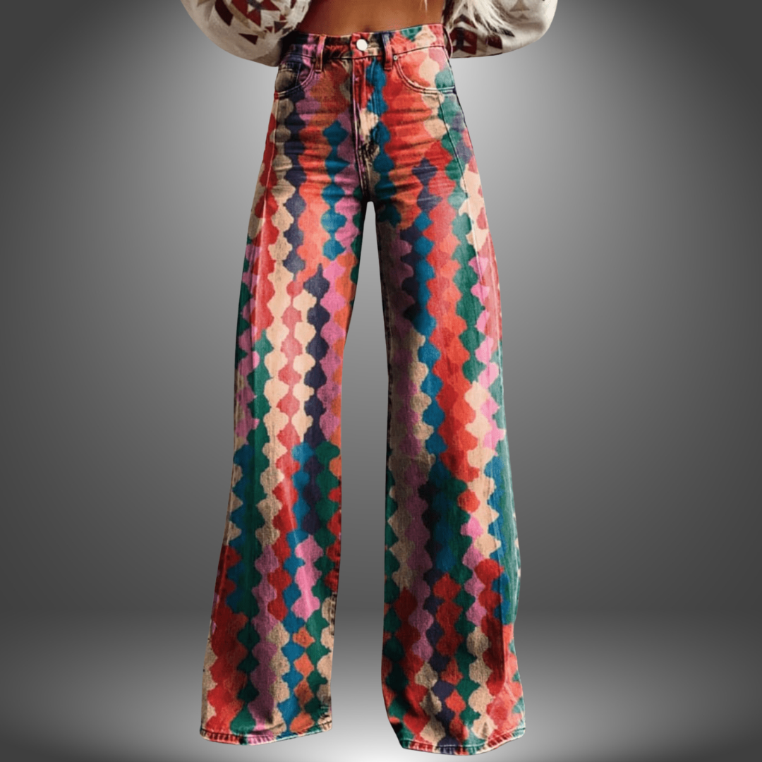 Olivia - Pantalon coloré fait à la main