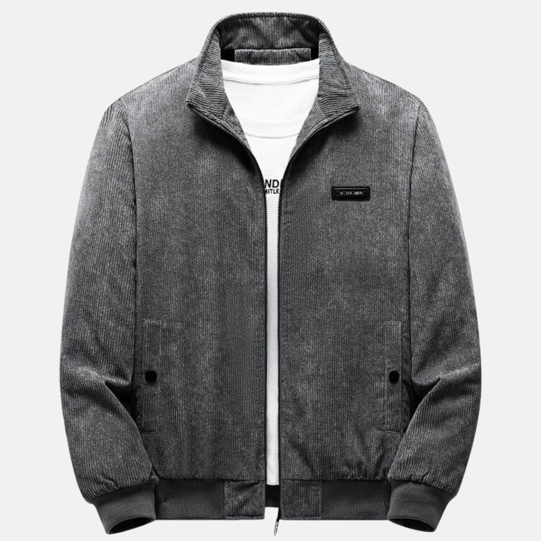 Mode Pure | Veste en velours côtelé avec doublure en sherpa