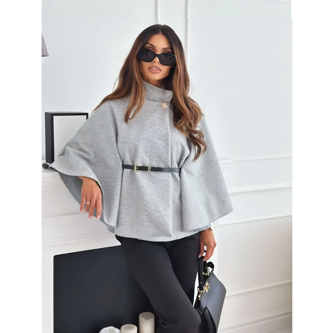 Mode Pure | Cape Élégante Ceinturée
