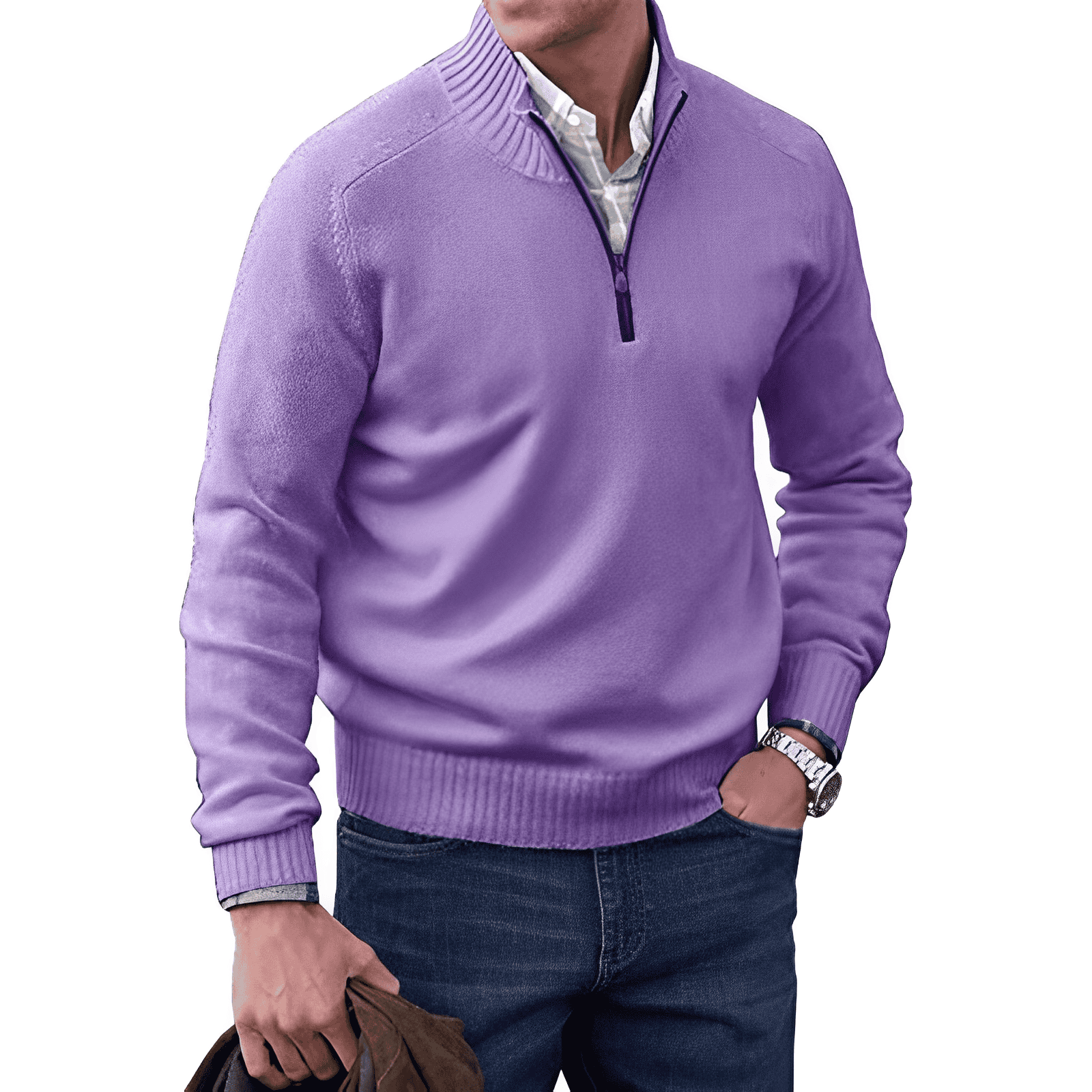 Mode Pure | Pull zippé en cachemire élégant