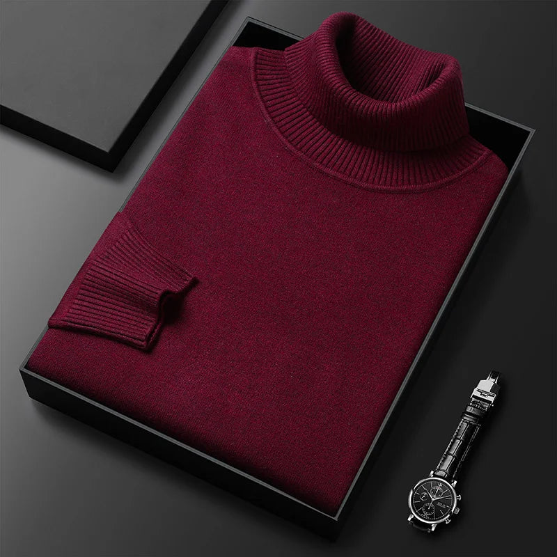 Mode Pure | Pull Col Roulé en Cachemire de Luxe