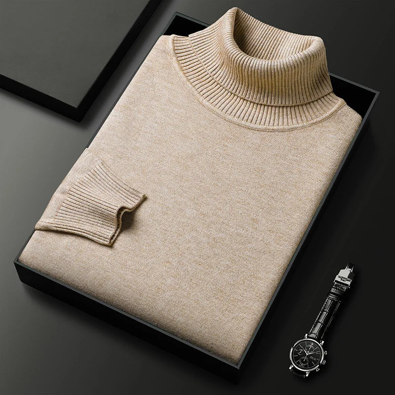 Mode Pure | Pull Col Roulé en Cachemire de Luxe