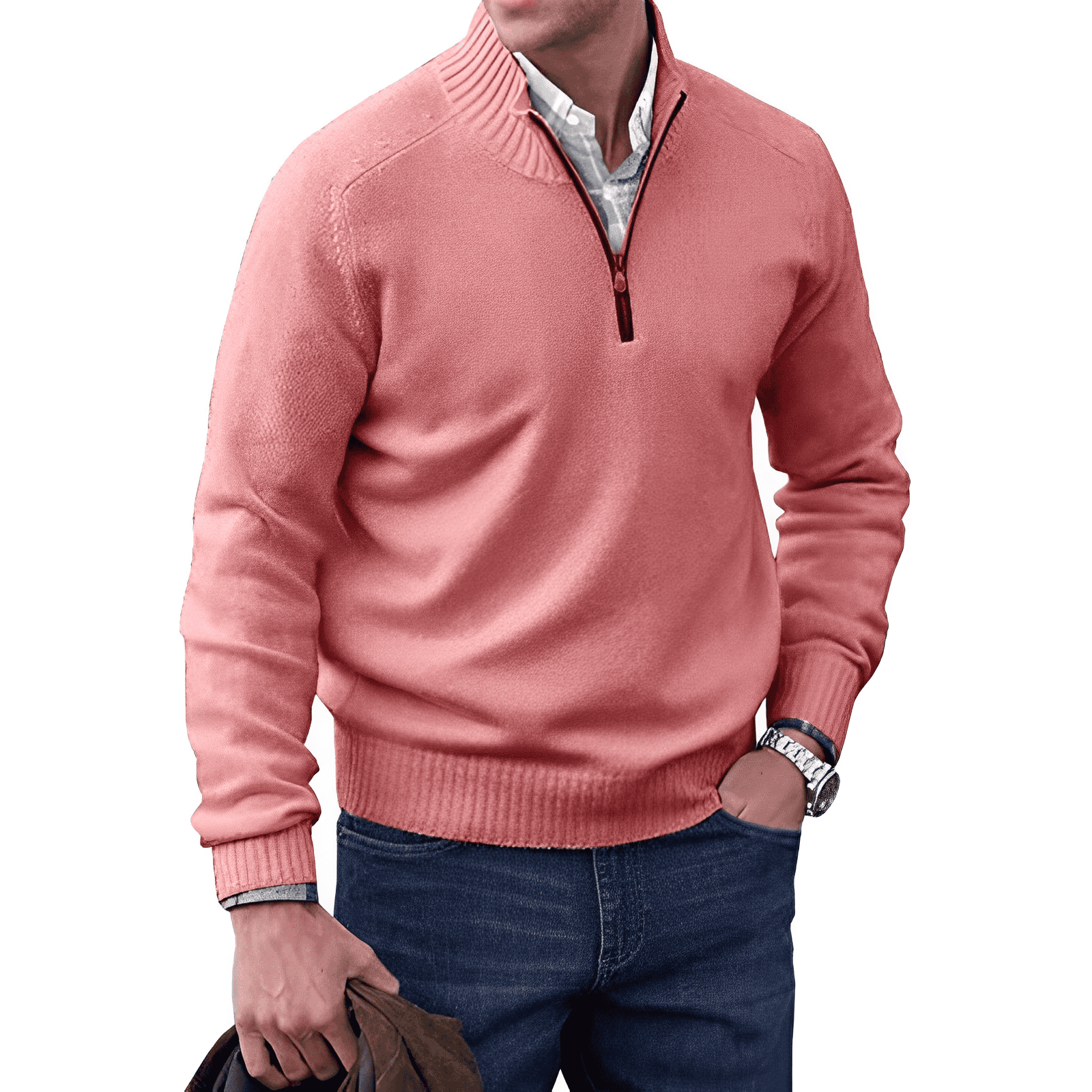 Mode Pure | Pull zippé en cachemire élégant