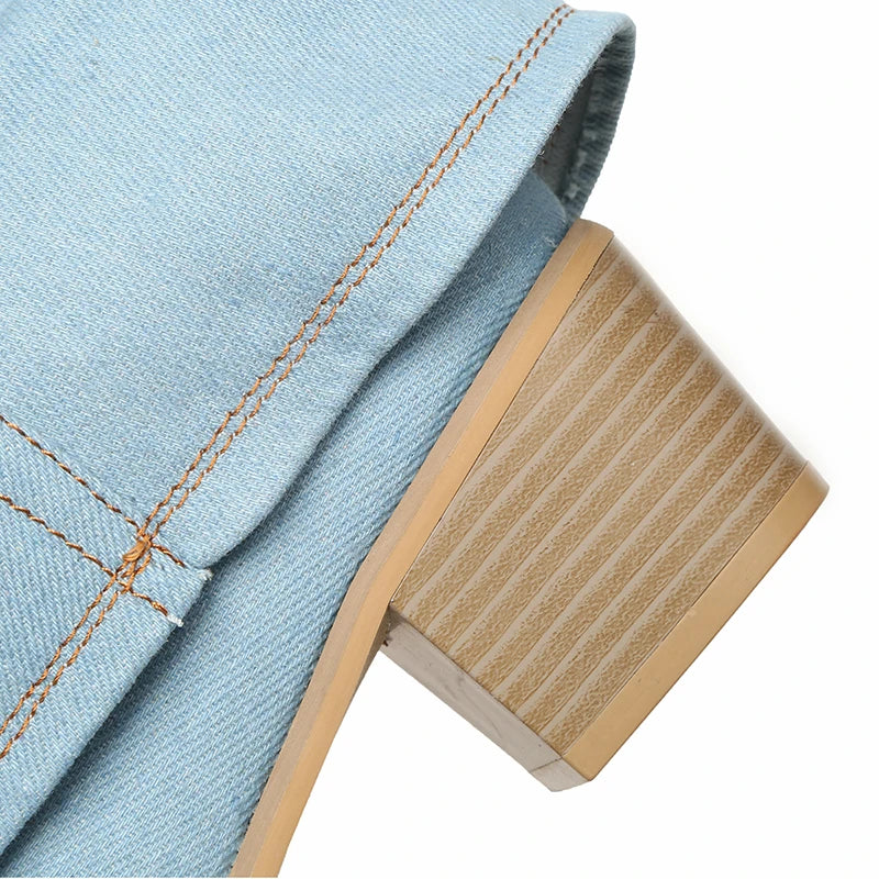 Mode Pure™ | Bottes en denim jusqu'aux genoux