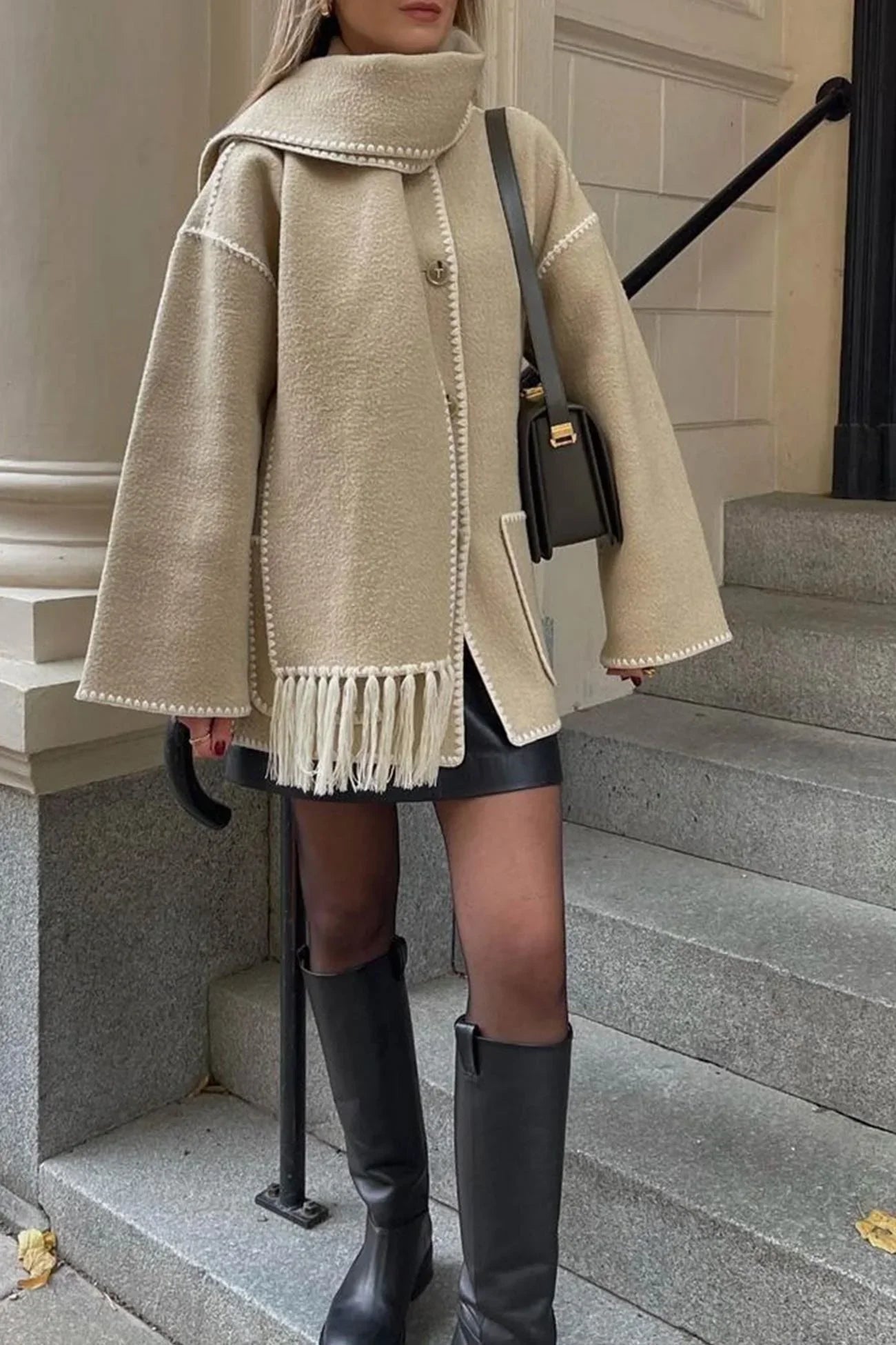Mode Pure™ | Manteau Écharpe