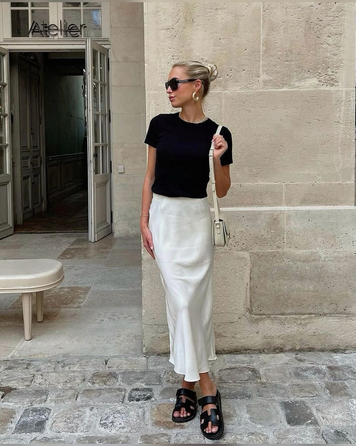 Mode Pure™ | Jupe Maxi en Satin