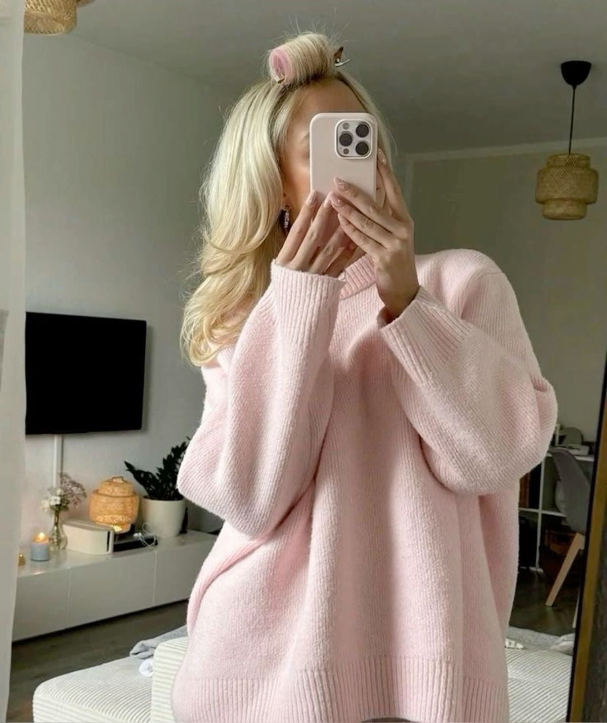 Mode Pure™ | Pull rose oversize