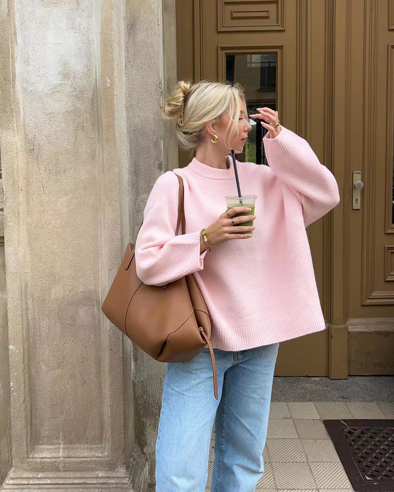 Mode Pure™ | Pull rose oversize