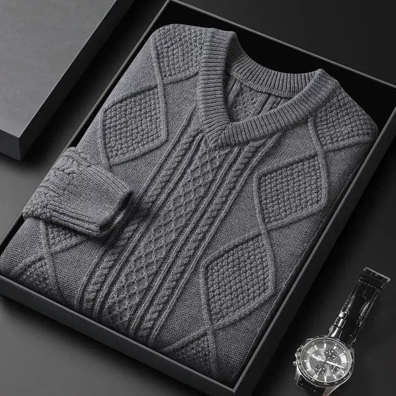 Mode Pure | Pull en Jacquard de Luxe pour Hommes