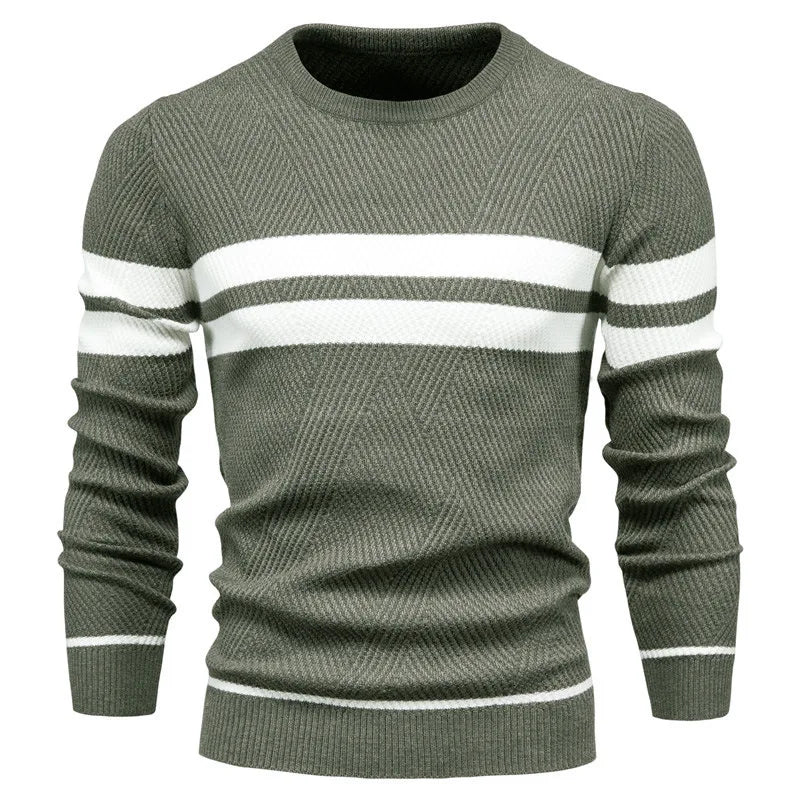 Mode Pure | Pull d'Automne Patchwork pour Hommes