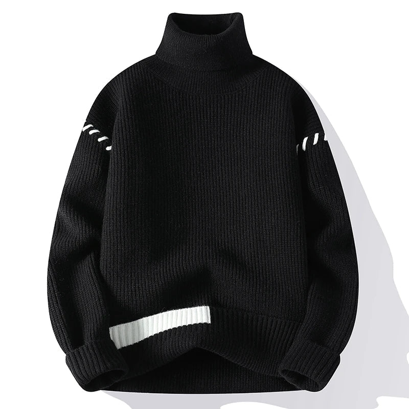 Mode Pure™ | Pull Col Roulé Patchwork