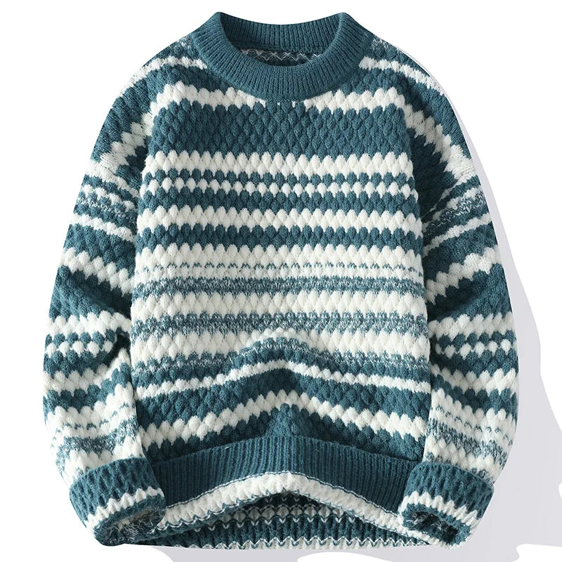Jules & Jade™ | Pull en Tricot Rayé pour Hommes
