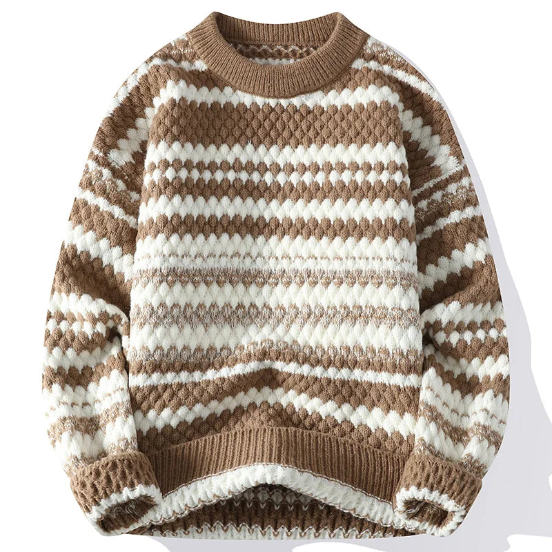Jules & Jade™ | Pull en Tricot Rayé pour Hommes