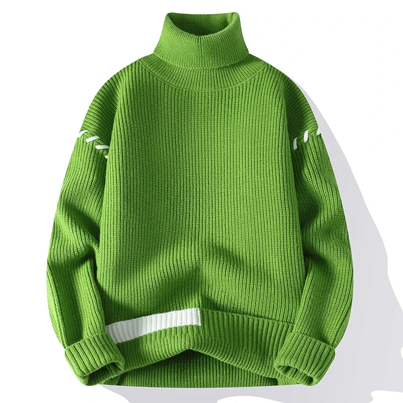 Mode Pure™ | Pull Col Roulé Patchwork