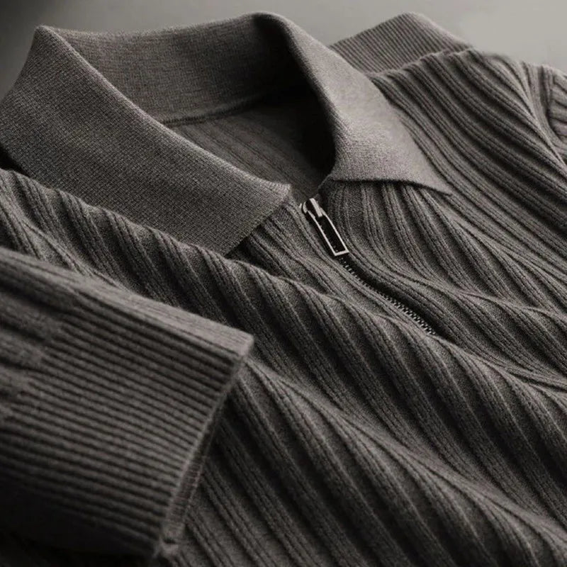 Mode Pure | Polo léger à rayures à manches longues