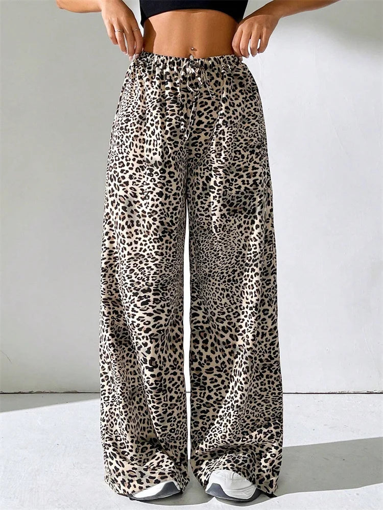 Mode Pure | Pantalon Large Léopard