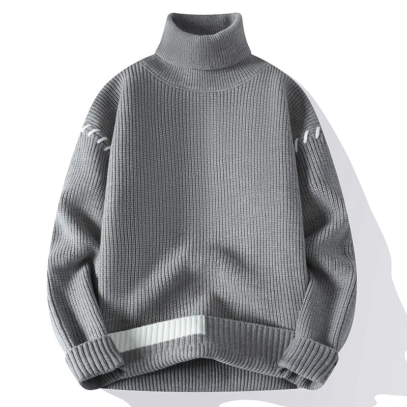 Mode Pure™ | Pull Col Roulé Patchwork