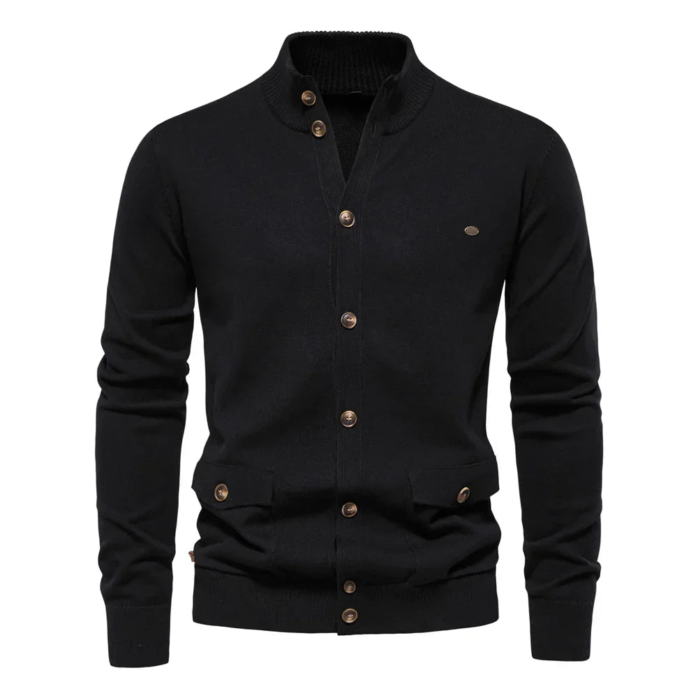 Mode Pure | Cardigan en Maille à Boutons pour Hommes