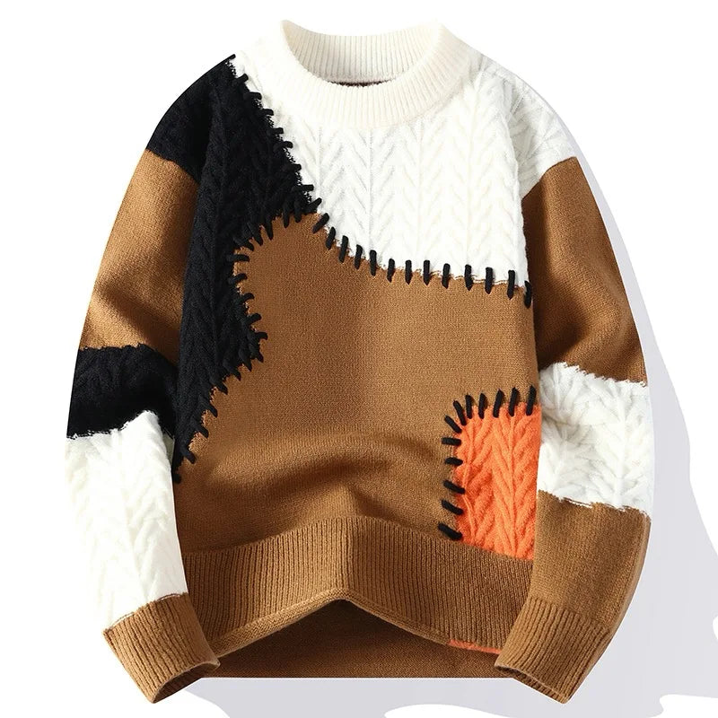 Mode Pure™ | Pull Patchwork Détendu