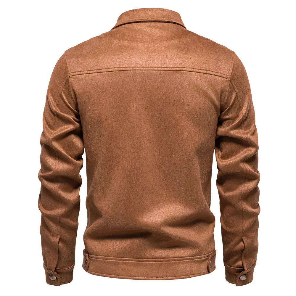 Niels – Veste Trucker en Suède avec Col