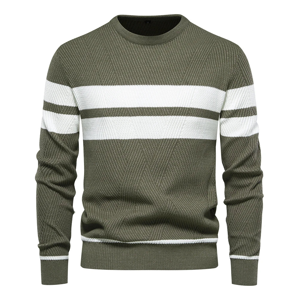 Mode Pure | Pull d'Automne Patchwork pour Hommes