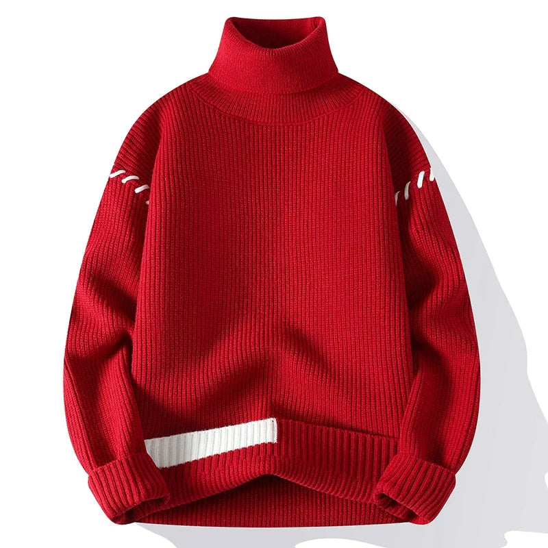 Mode Pure™ | Pull Col Roulé Patchwork