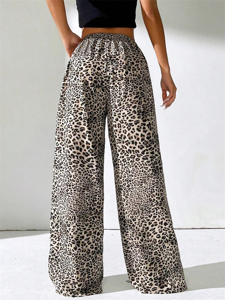Mode Pure | Pantalon Large Léopard